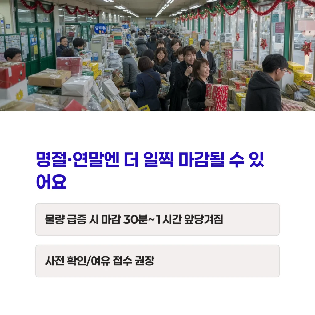 우체국 택배 접수시간 정리 15 5 1