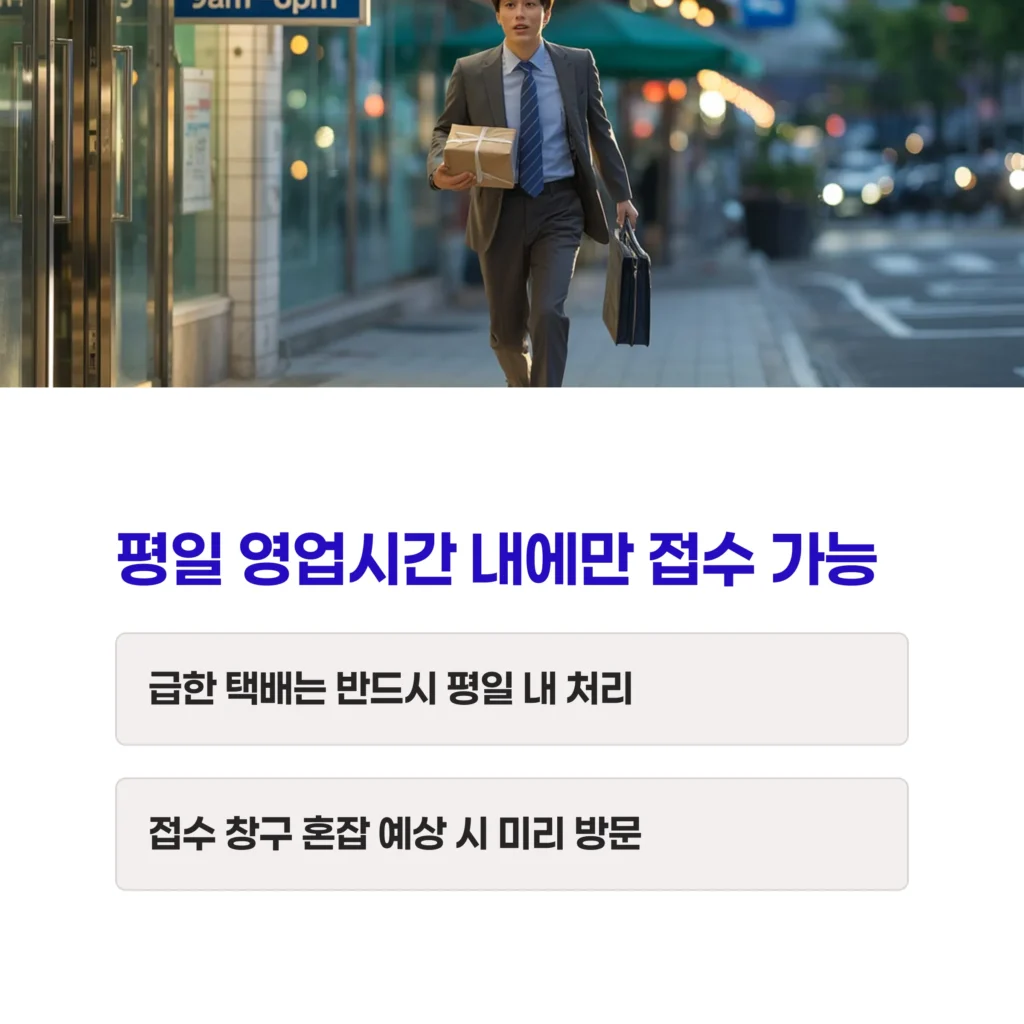 우체국 택배 접수시간 정리 17 7 1