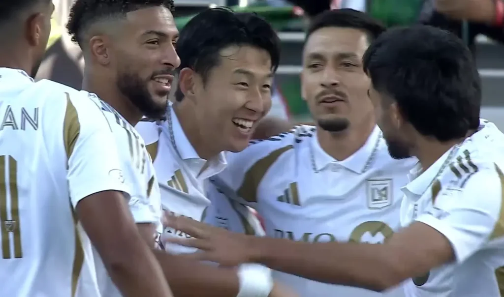 2025 MLS 리그 손흥민 2호골 환호