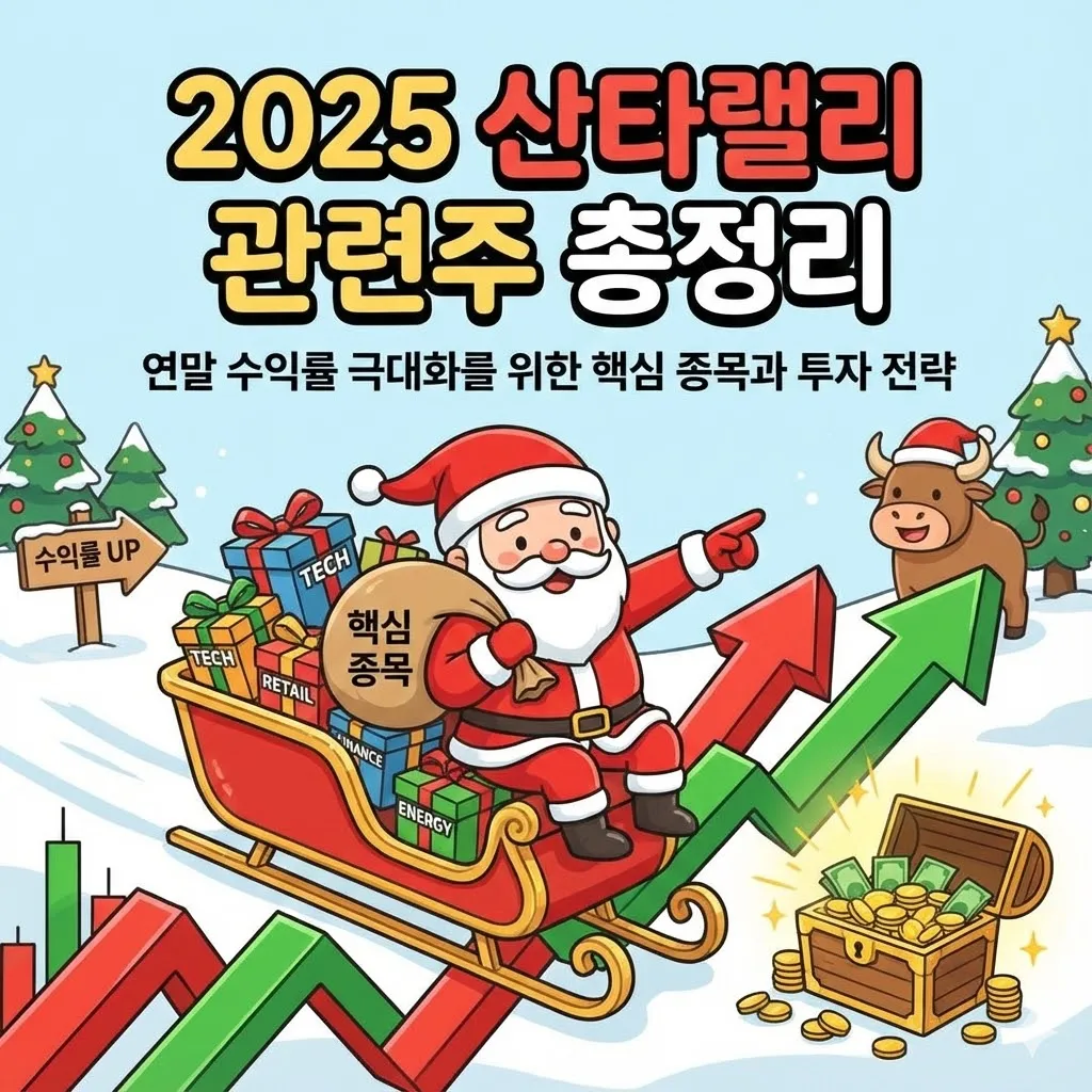 2025년 산타랠리 관련주 총정리, 연말 수익률 극대화를 위한 핵심 종목과 투자 전략