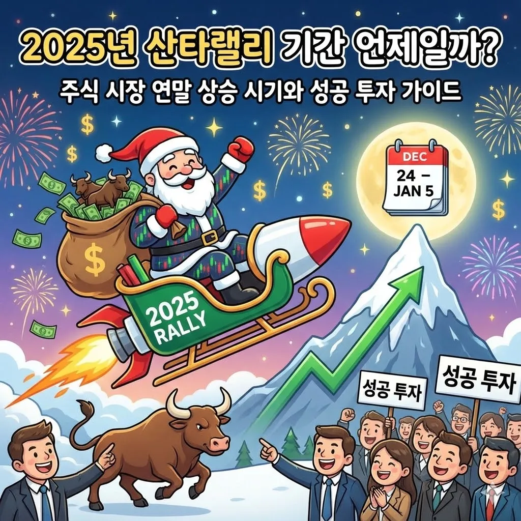 2025년 산타랠리 기간 언제일까? 주식 시장 연말 상승 시기와 성공 투자 가이드