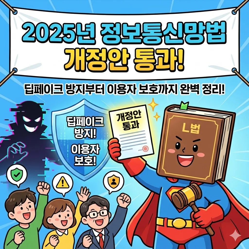 2025년 정보통신망법 개정안 통과! 딥페이크 방지부터 이용자 보호까지 완벽 정리