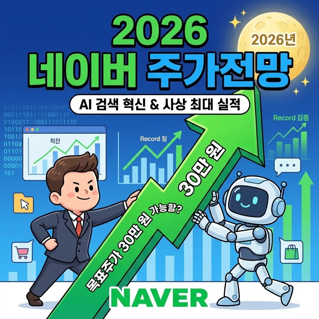 2026 네이버 주가전망, AI 검색 혁신과 사상 최대 실적, 네이버 목표주가 30만 원 가능할까?