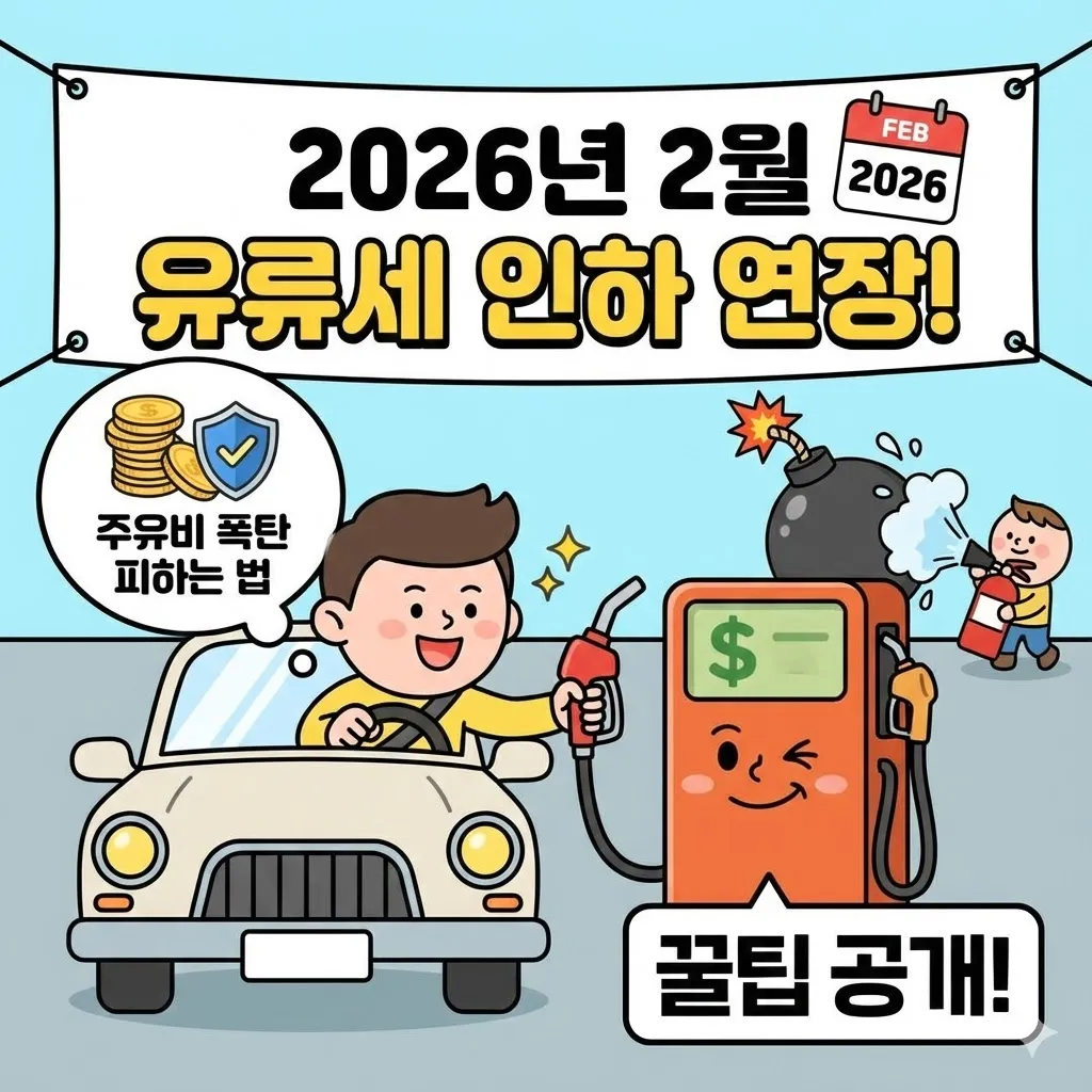 2026년 2월까지 유류세 인하 연장 확정! 주유비 폭탄 피하는 법