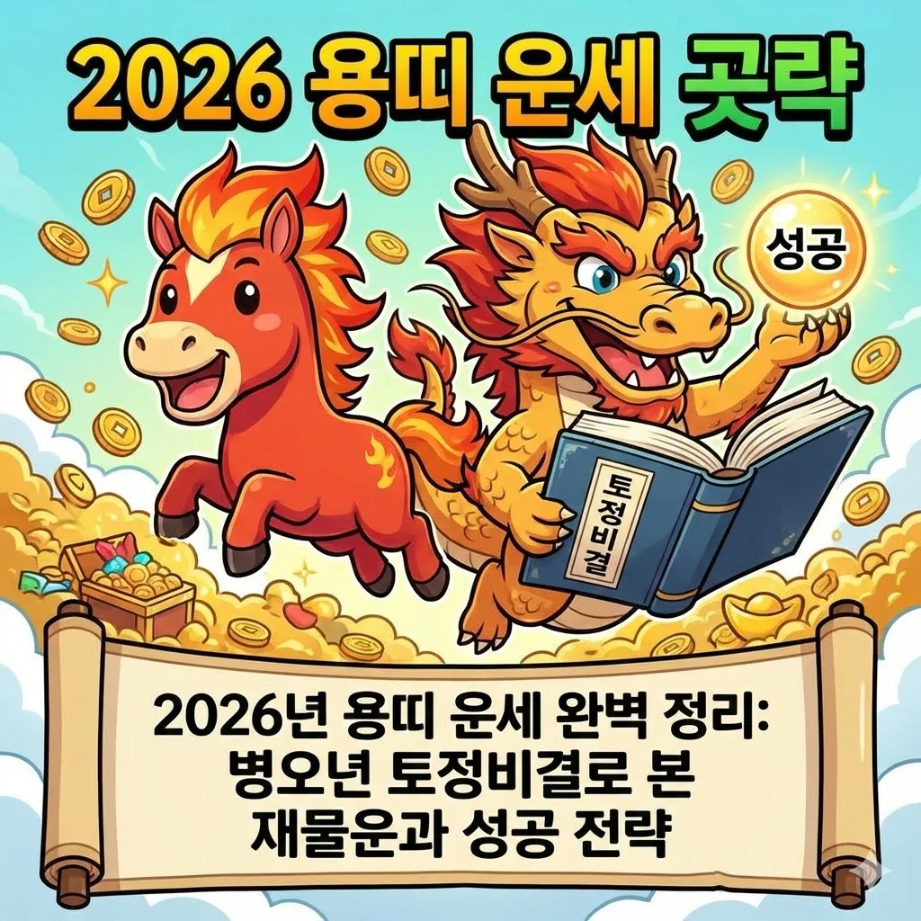 2026년 용띠 운세, 병오년 토정비결로 본 재물운과 성공 전략
