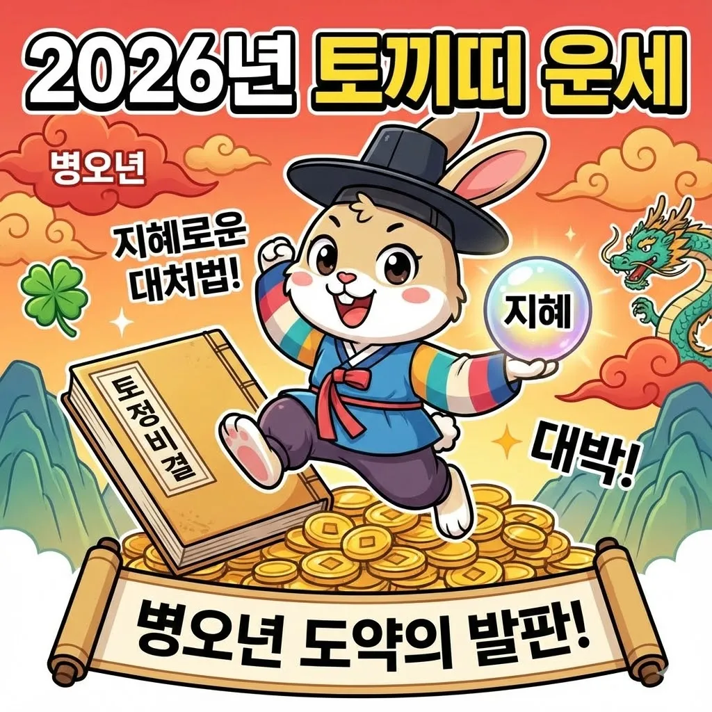 2026년 토끼띠 운세 및 토정비결, 병오년 도약의 발판과 지혜로운 대처법