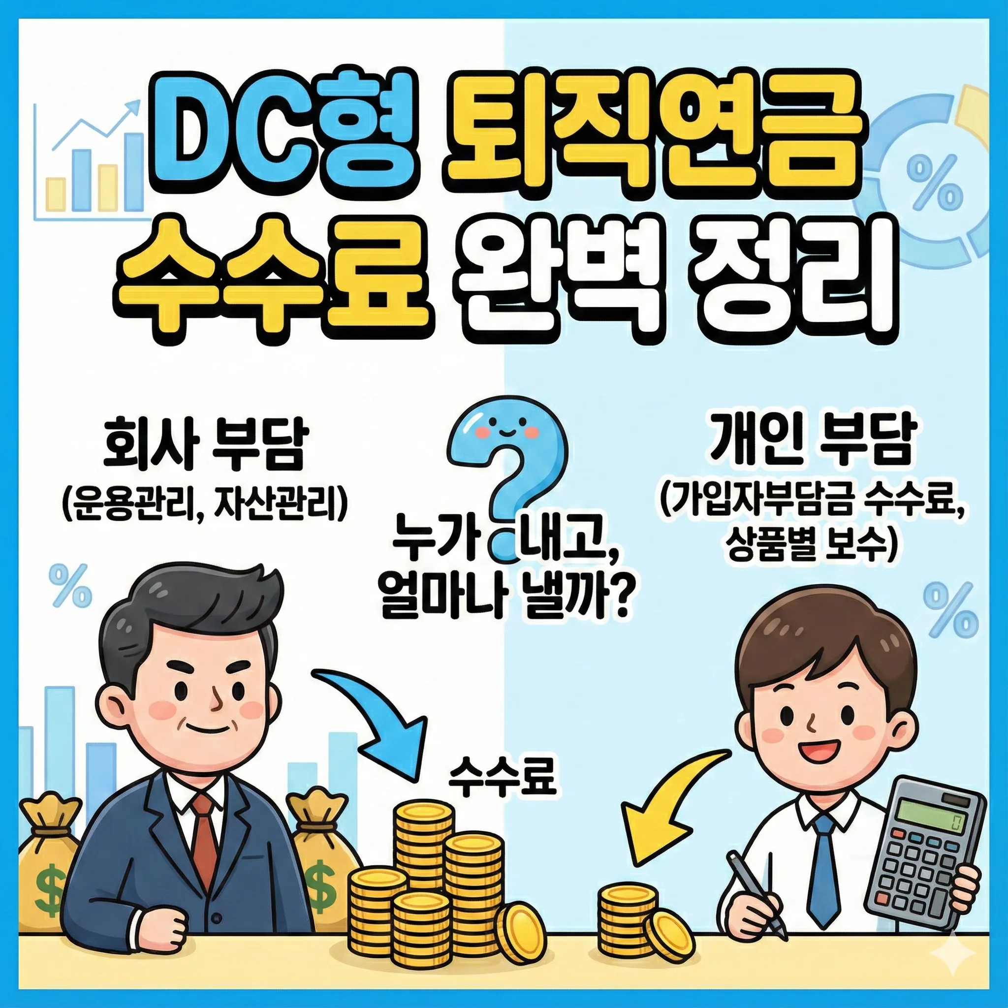 DC형 퇴직연금 수수료 완벽 정리, 누가 내고, 얼마나 낼까