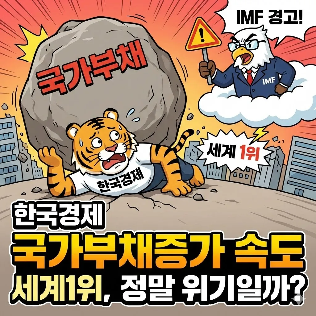 IMF 경고! 한국경제 국가부채증가 속도 세계1위, 정말 위기일까