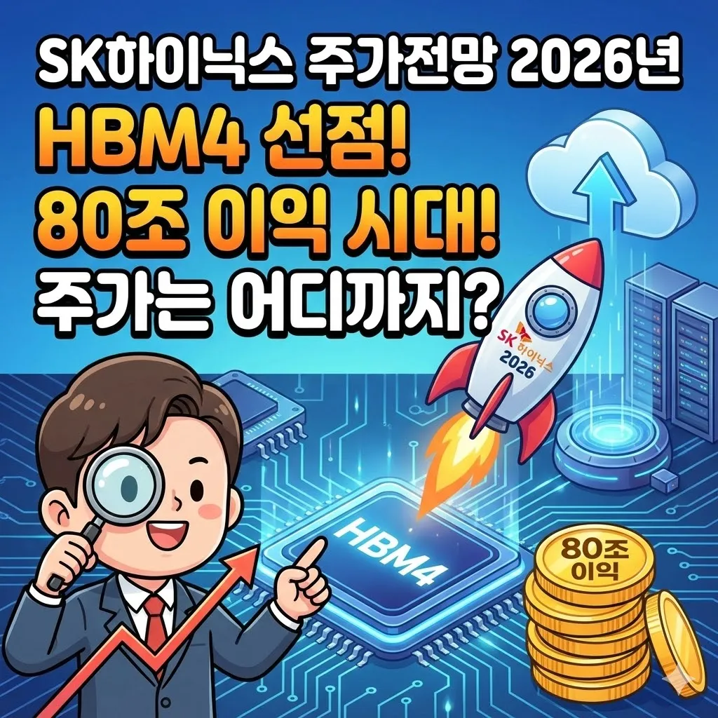 SK하이닉스 주가 전망 2026년, HBM4 선점과 80조 이익 시대, 주가는 어디까지 갈까?