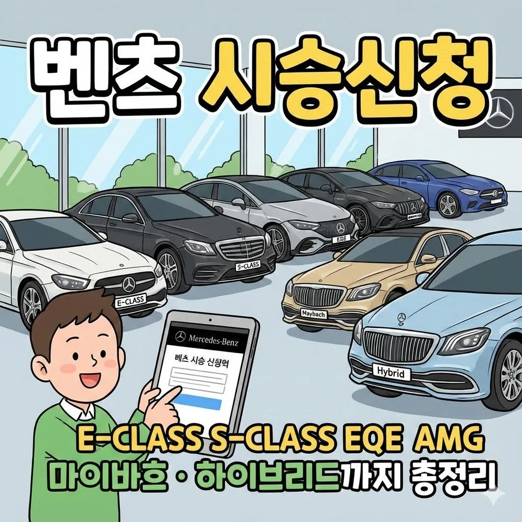 벤츠 시승신청, E-CLASS S-CLASS EQE AMG 마이바흐 하이브리드까지 총정리