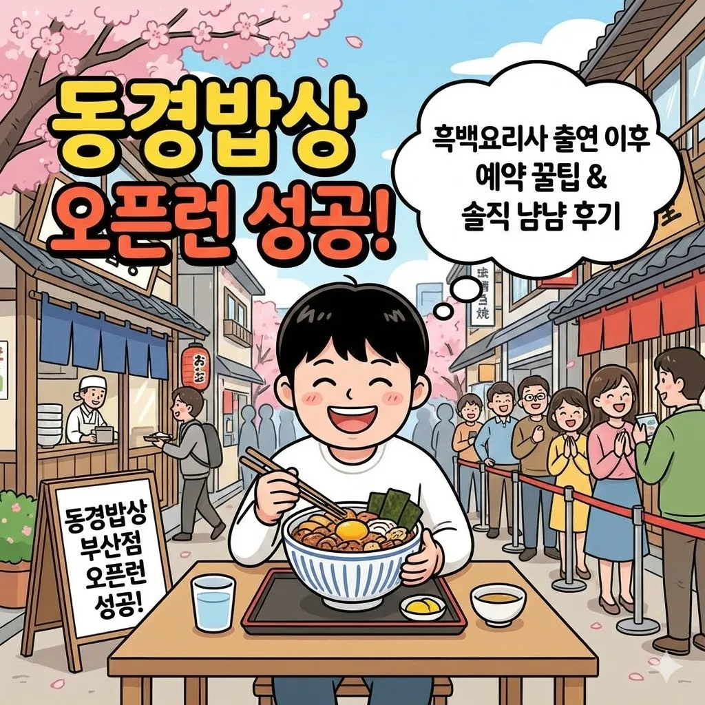 부산 동경밥상 오픈런 성공기, 흑백요리사 출연 이후 예약방법과 솔직 후기