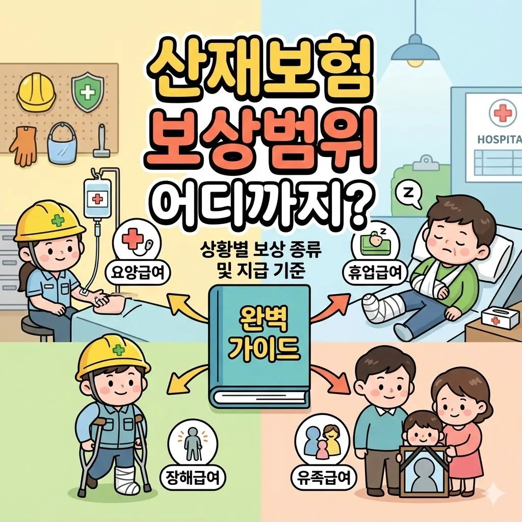 산재보험 보상범위 어디까지일까? 상황별 보상 종류 및 지급 기준 완벽 가이드