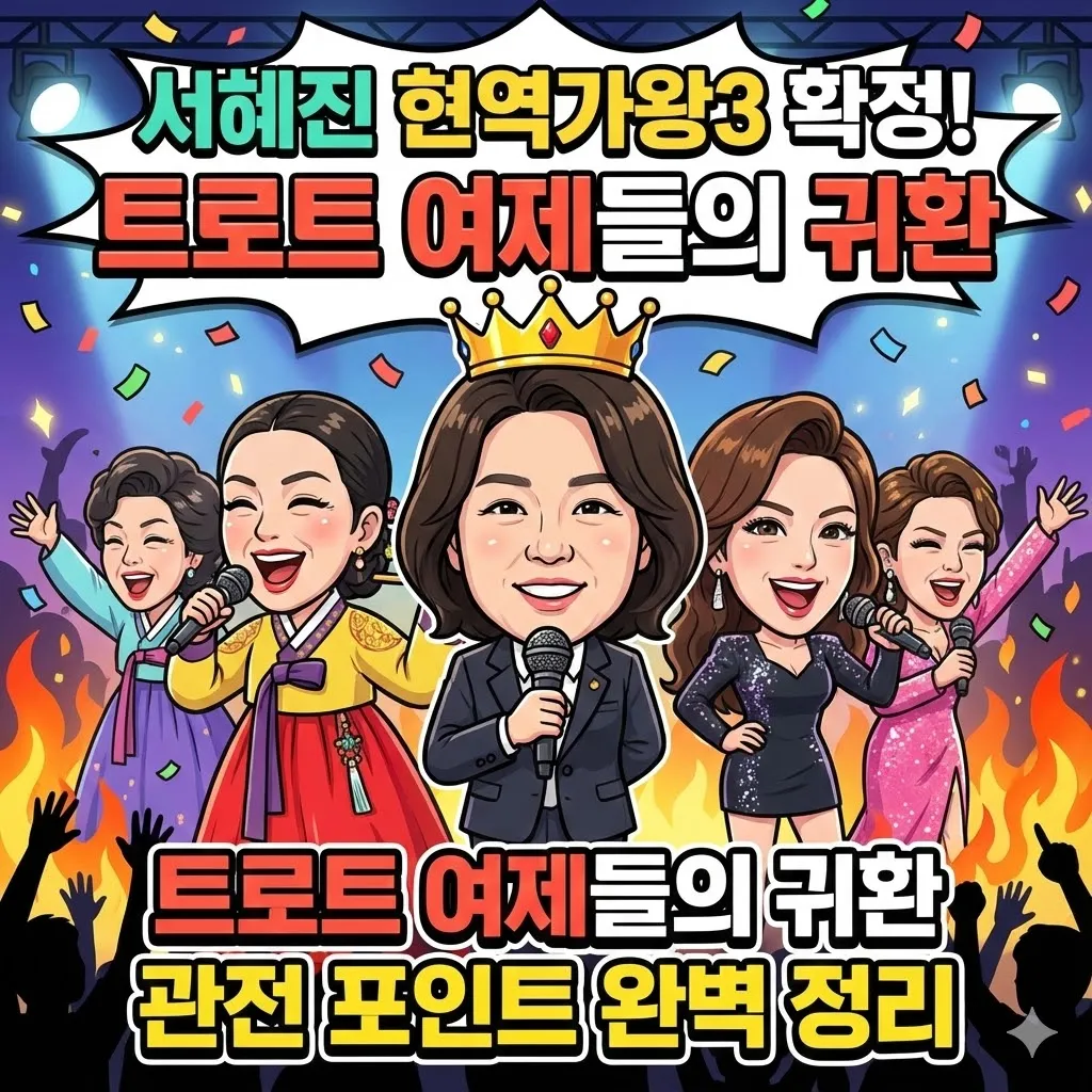 서혜진 현역가왕3 확정! 트로트 여제들의 귀환과 관전 포인트 완벽 정리