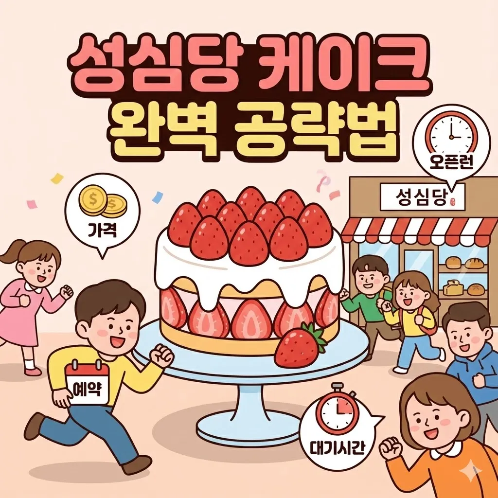 성심당 케이크 예약 및 오픈런 완벽 공략법 (딸기시루, 가격, 대기시간 총정리)
