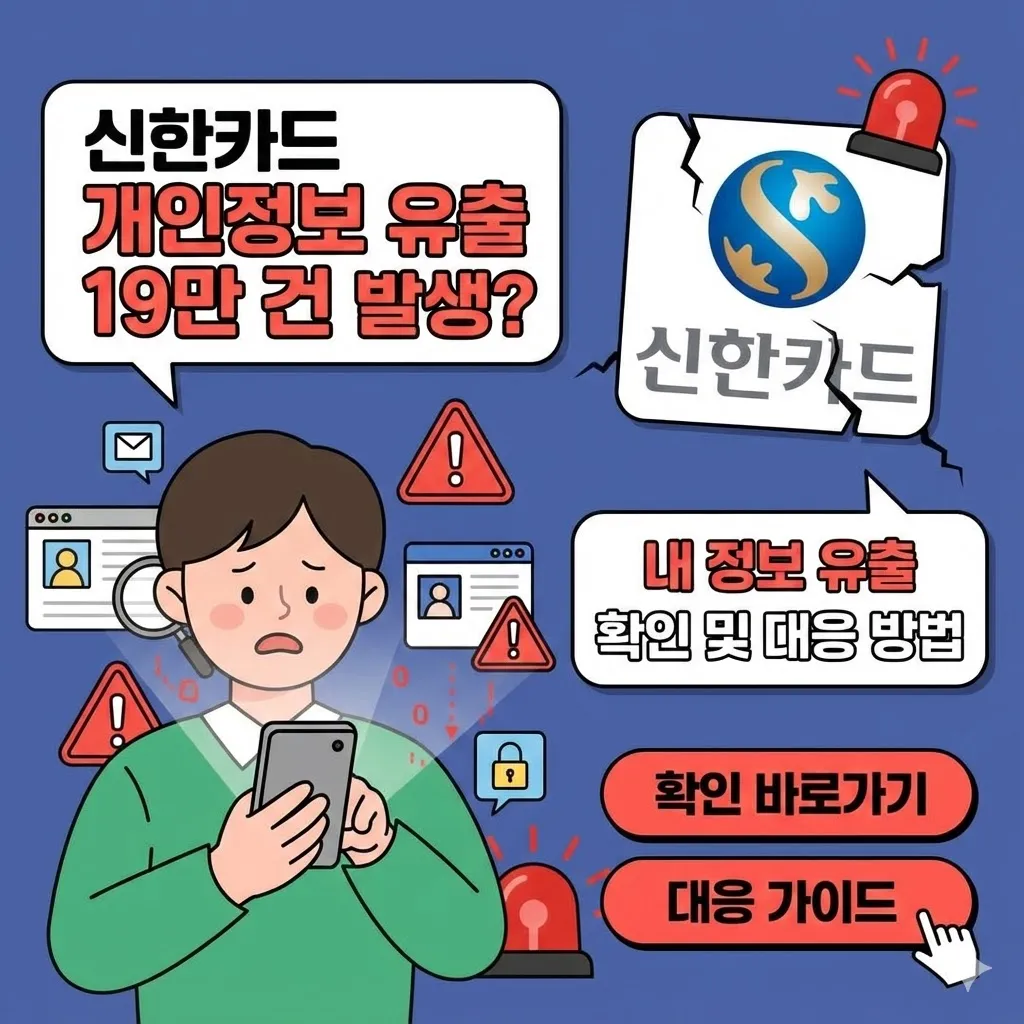 신한카드 개인정보 유출 19만 건 발생 내 정보 유출 확인 및 대응 방법
