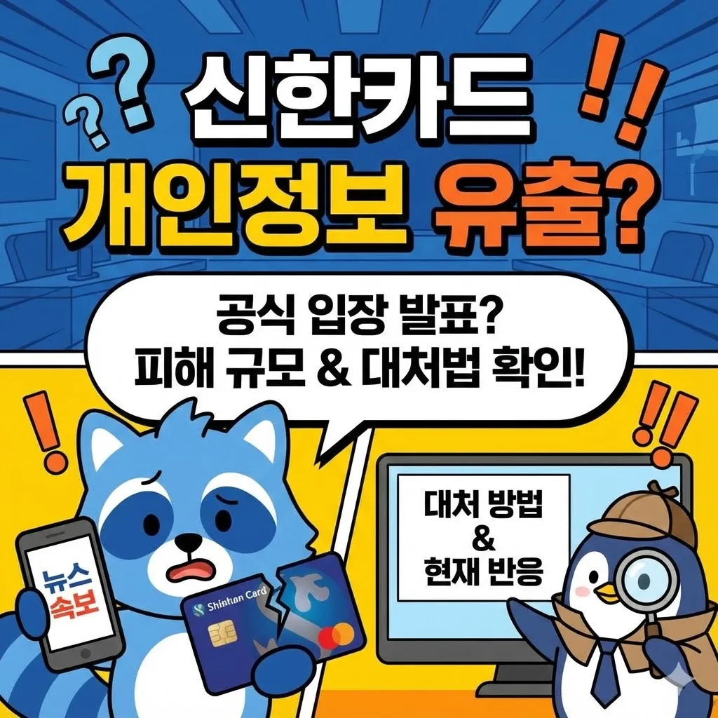 신한카드 개인정보 유출 공식 입장 발표! 피해상황 규모와 카드사 대처법 및 현재반응