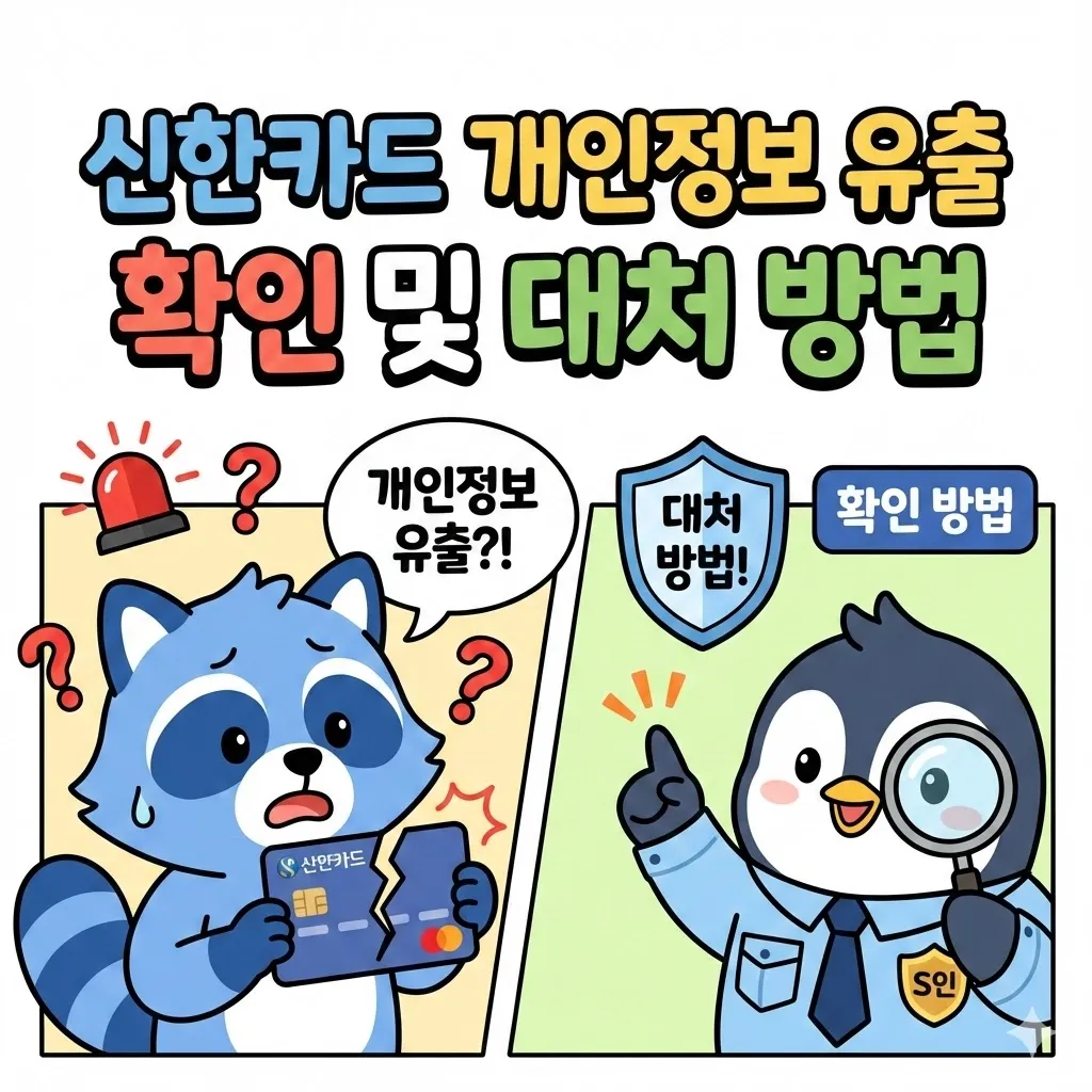 신한카드 개인정보 유출 확인 방법 및 대처방법