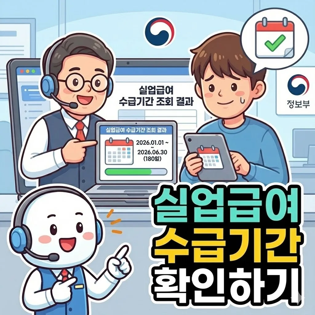 실업급여 수급기간 확인하기