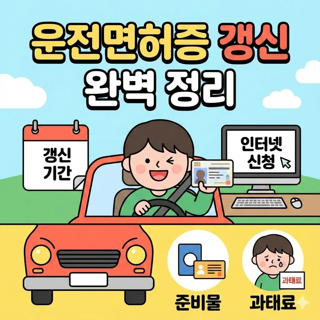 운전면허증 갱신 기간 및 인터넷 신청 방법 완벽 정리