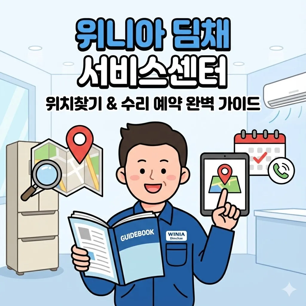 위니아 딤채 서비스센터 위치찾기 및 수리 예약 완벽 가이드