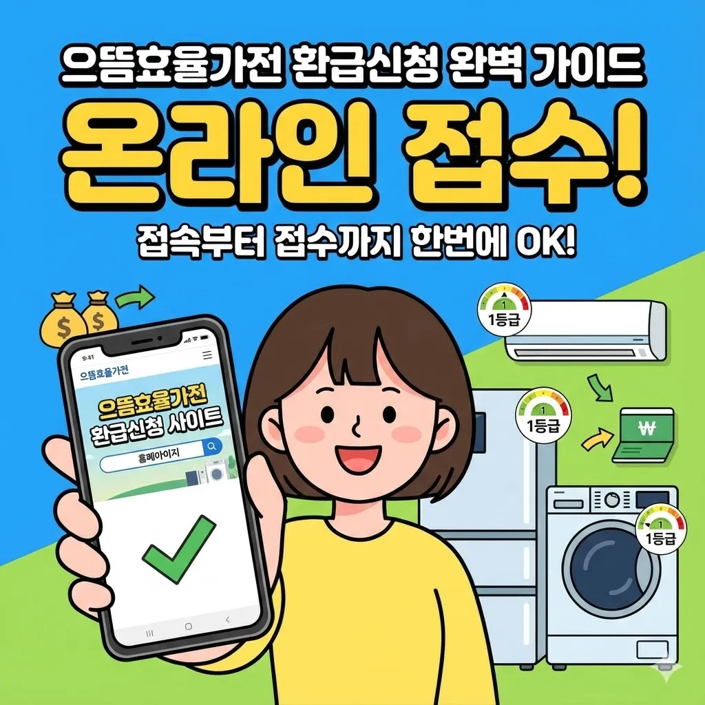으뜸효율가전 환급신청 사이트 접속 및 온라인 접수 완벽 가이드