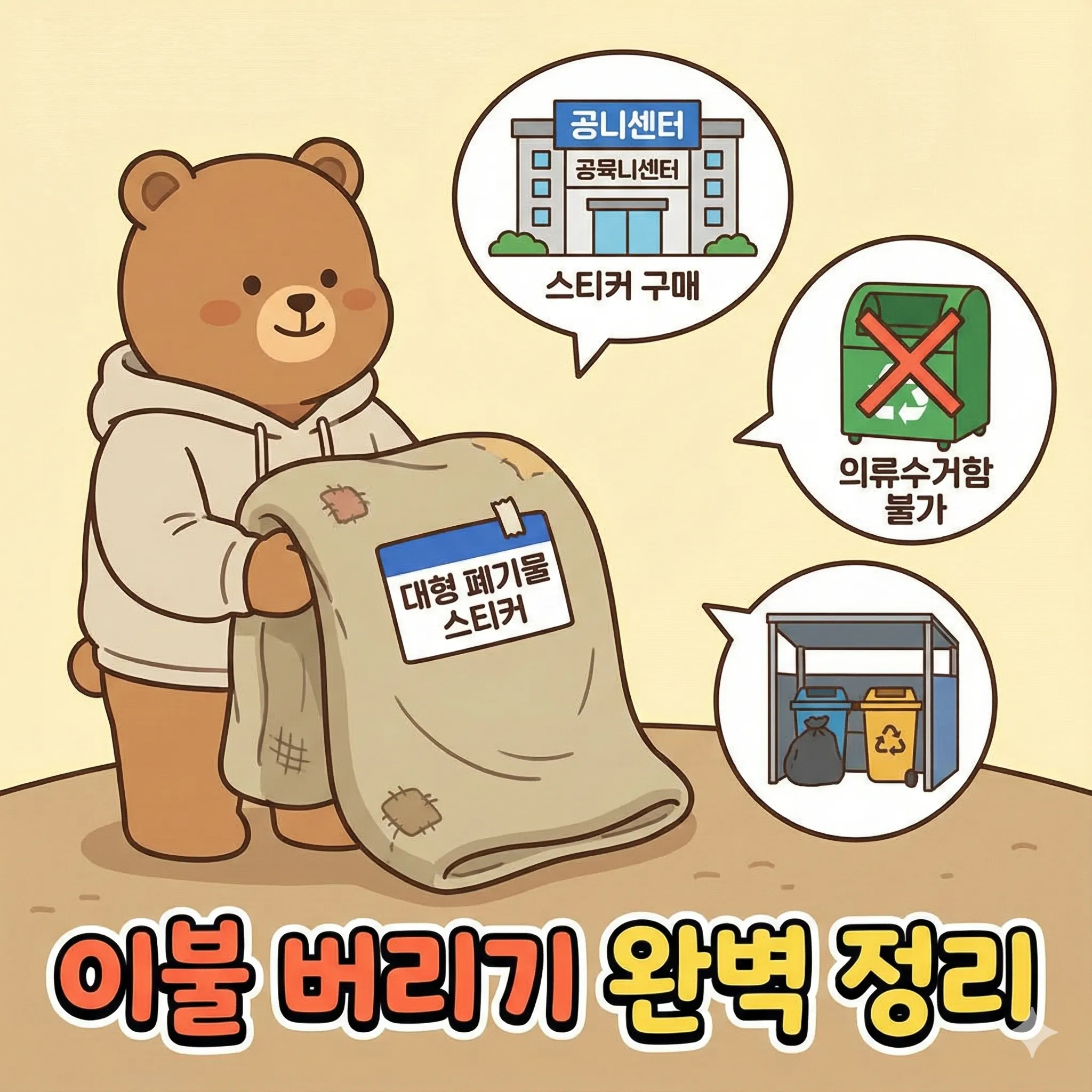 이불 버리는 방법 완벽 정리