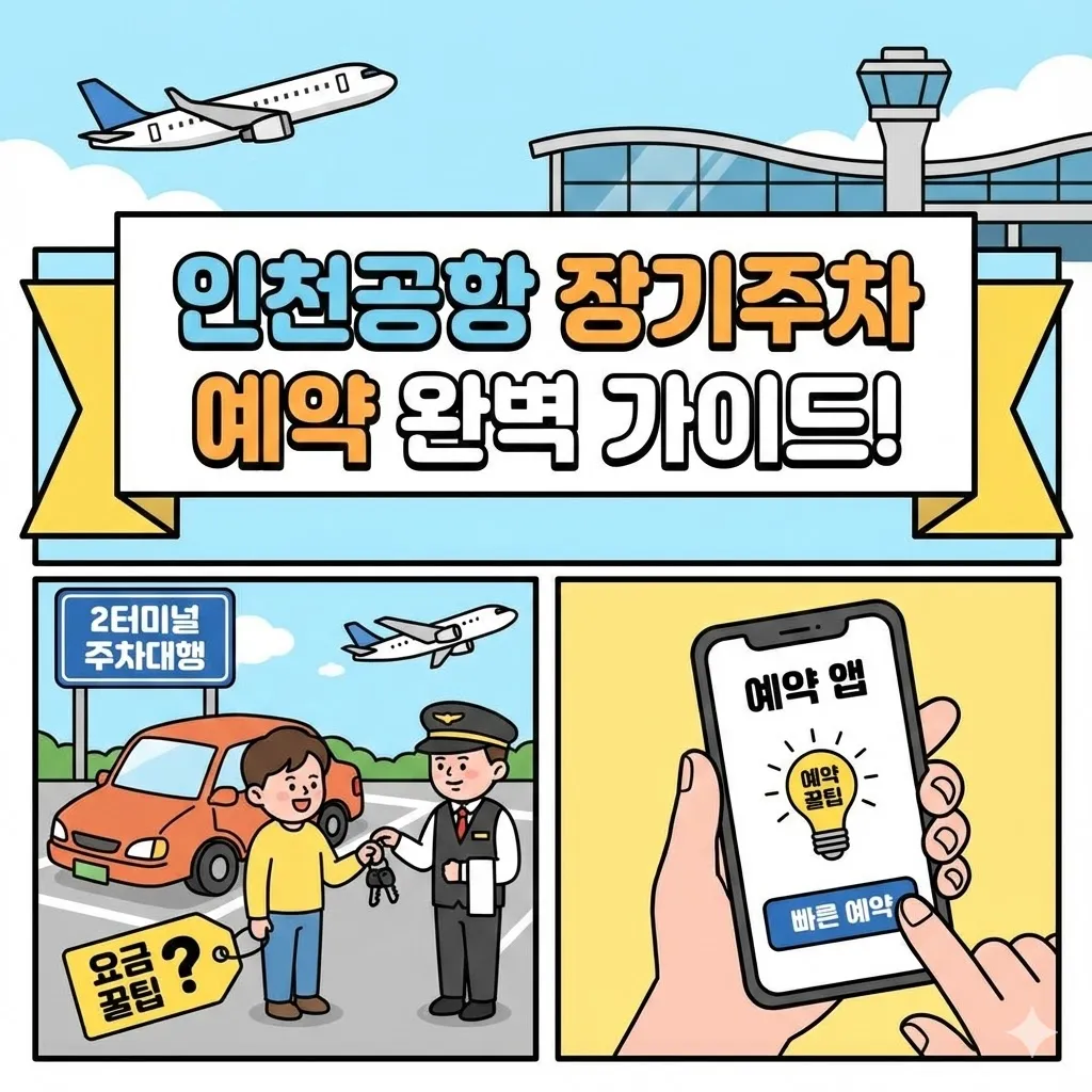 인천공항 장기주차 예약 완벽 가이드! 2터미널 주차대행 요금과 예약 꿀팁