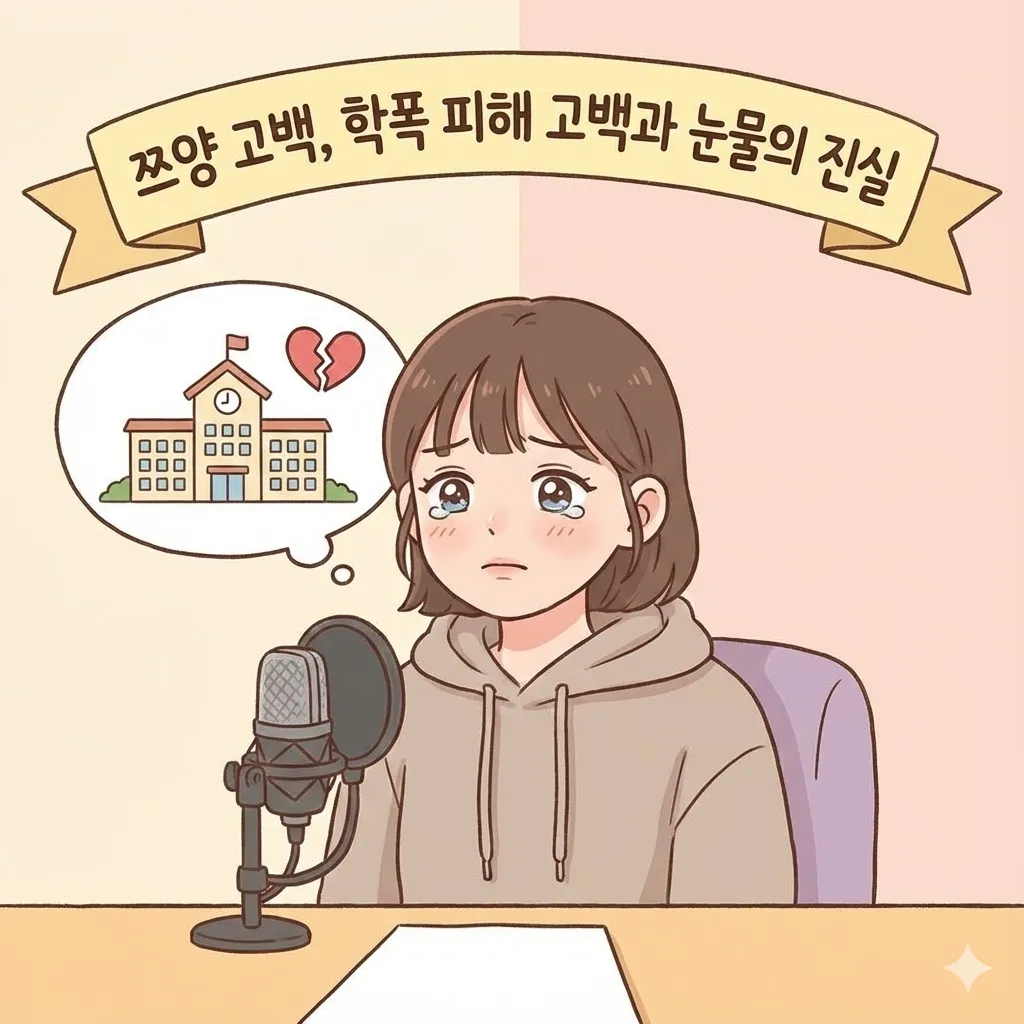 쯔양 고백, 학폭 피해 고백과 눈물의 진실