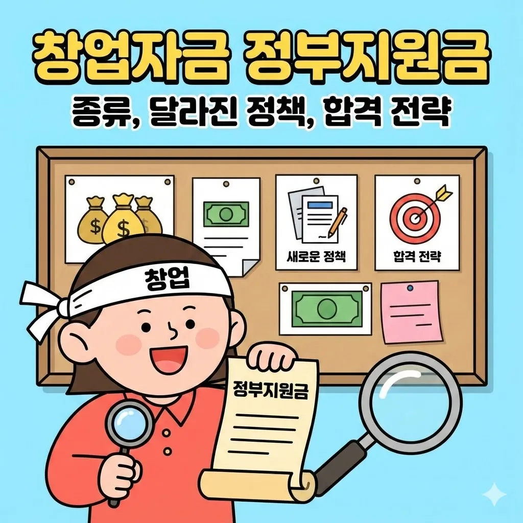 창업자금 정부지원금 종류, 달라진 정책과 합격 전략