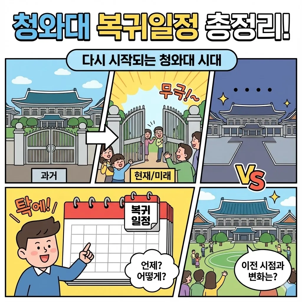 청와대 복귀일정 총정리! 다시 시작되는 청와대 시대, 이전 시점과 변화는