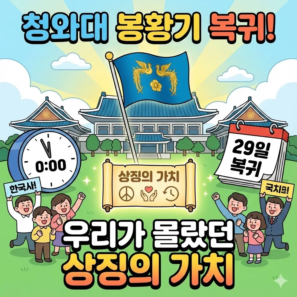 청와대 봉황기 게양의 의미와 29일 0시 복귀, 우리가 몰랐던 상징의 가치