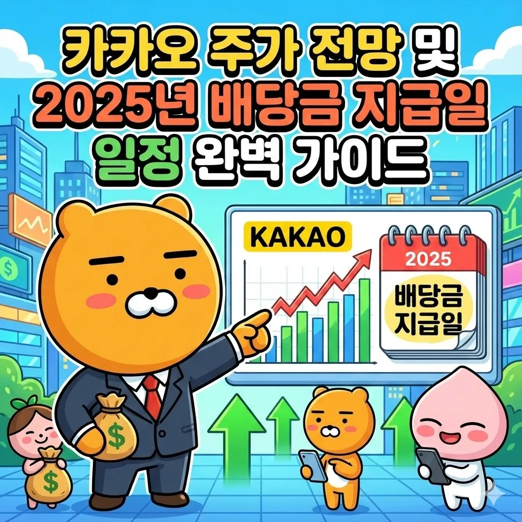 카카오 주가 전망 및 2025년 배당금 지급일 일정 완벽 가이드