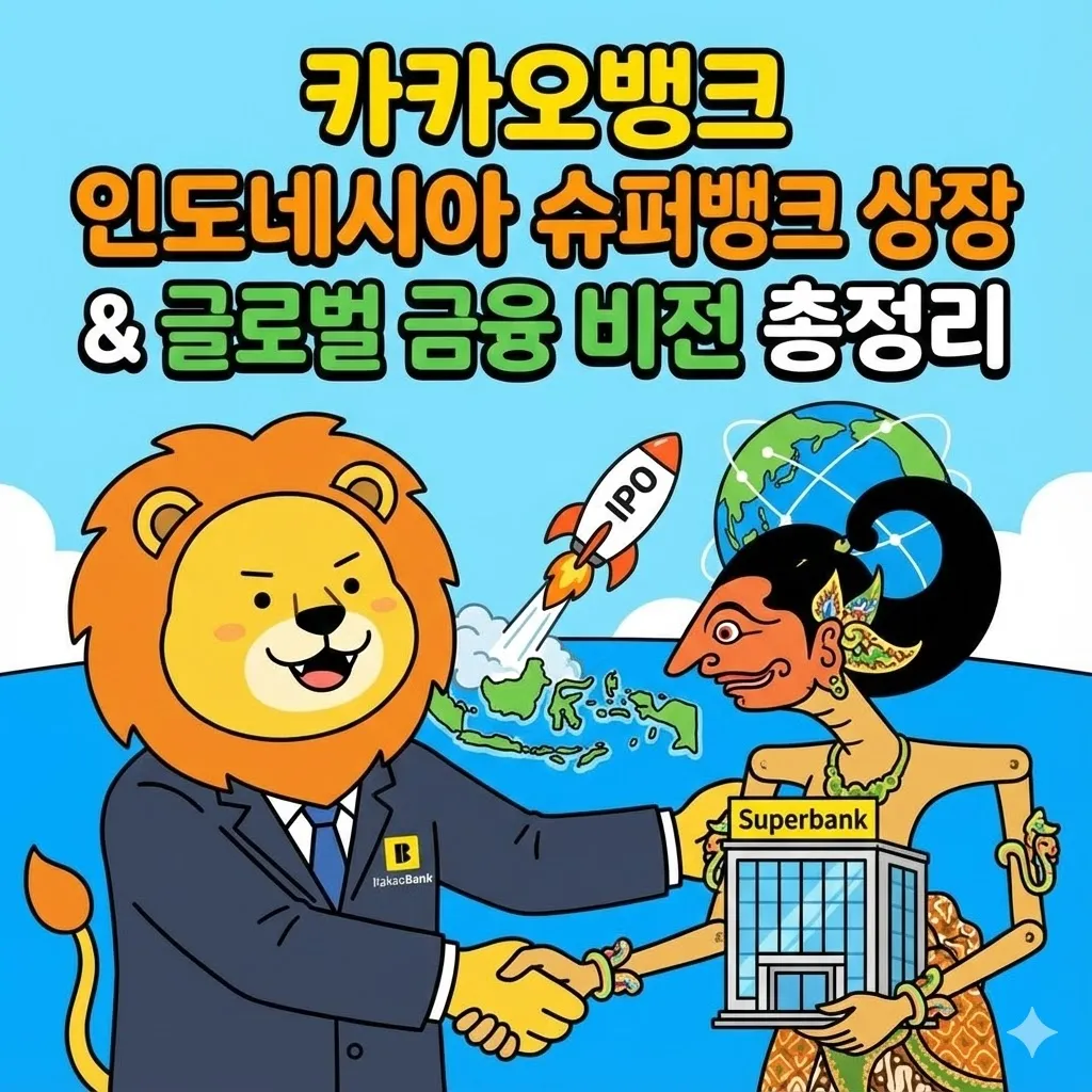카카오뱅크가 투자한 인도네시아 슈퍼뱅크 상장 소식과 글로벌 금융 비전 총정리