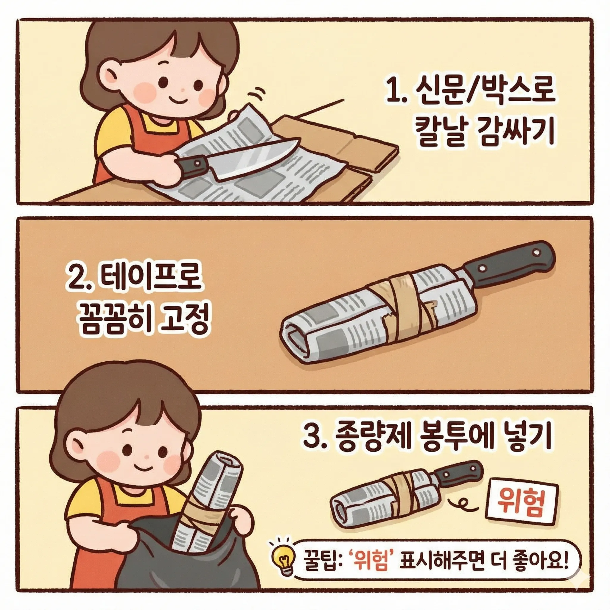 칼 버리는 방법, 주방칼 안전하게 분리배출하는 3가지 단계와 꿀팁