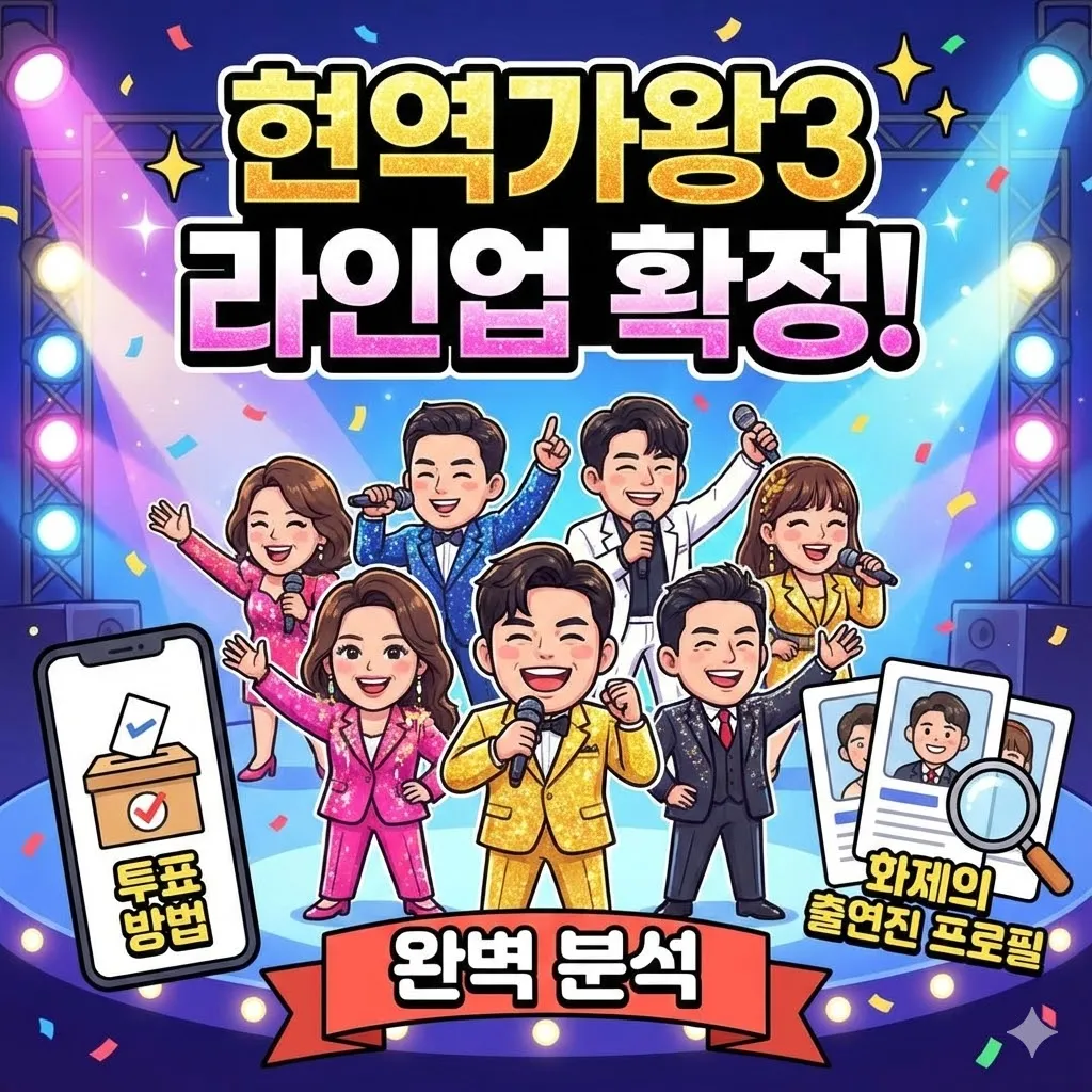 현역가왕3 참가자 라인업 확정! 투표 방법부터 화제의 출연진 프로필까지 완벽 분석