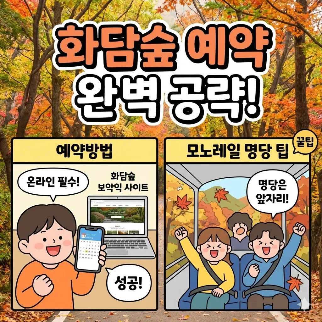 화담숲 예약하기 완벽 공략! 2026년 예약방법부터 모노레일 명당 팁까지
