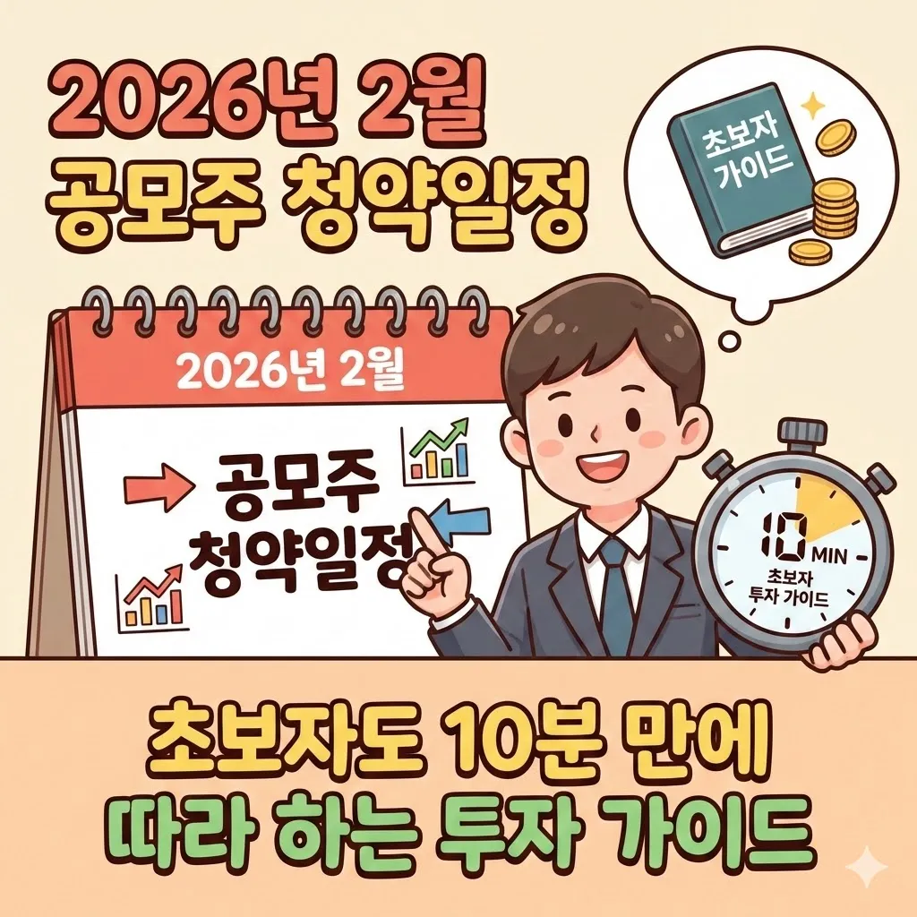 2026년 2월 공모주 청약일정