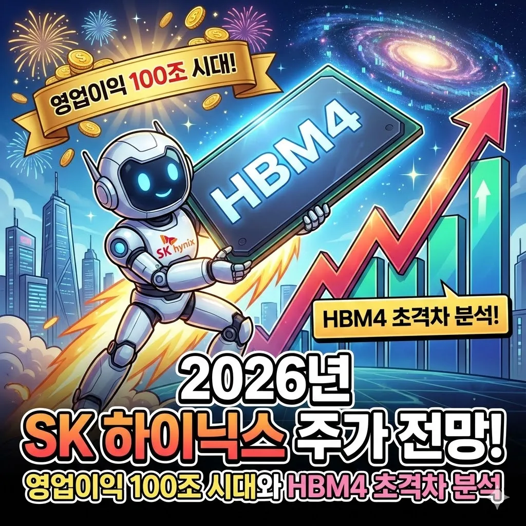 2026년 SK 하이닉스 주가 전망, 영업이익 100조 시대와 HBM4 초격차 분석