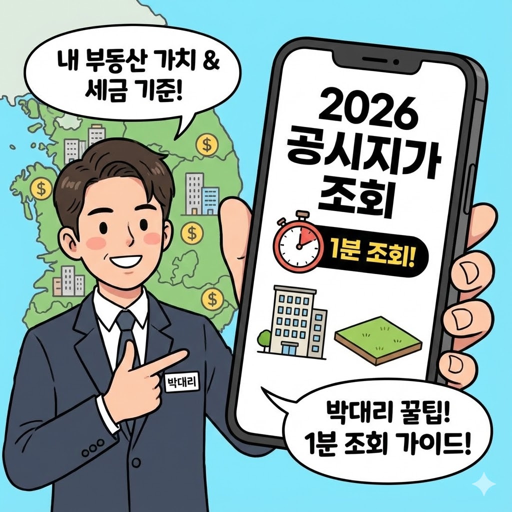 2026년 아파트/토지 공시지가 1분만에 조회, 내 부동산 가치와 세금 기준 확인 가이드