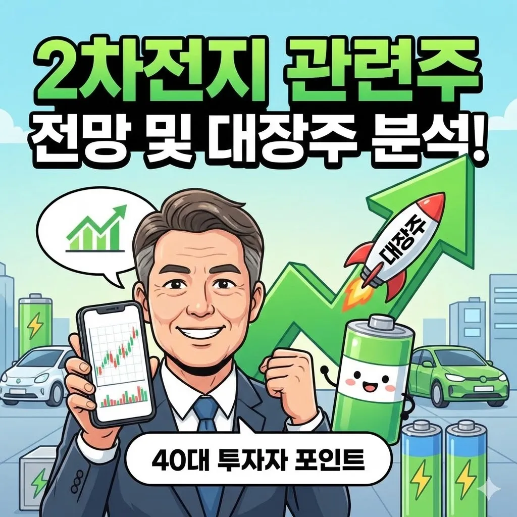 2차전지 관련주 전망 및 대장주 분석! 40대 투자자가 꼭 봐야 할 포인트