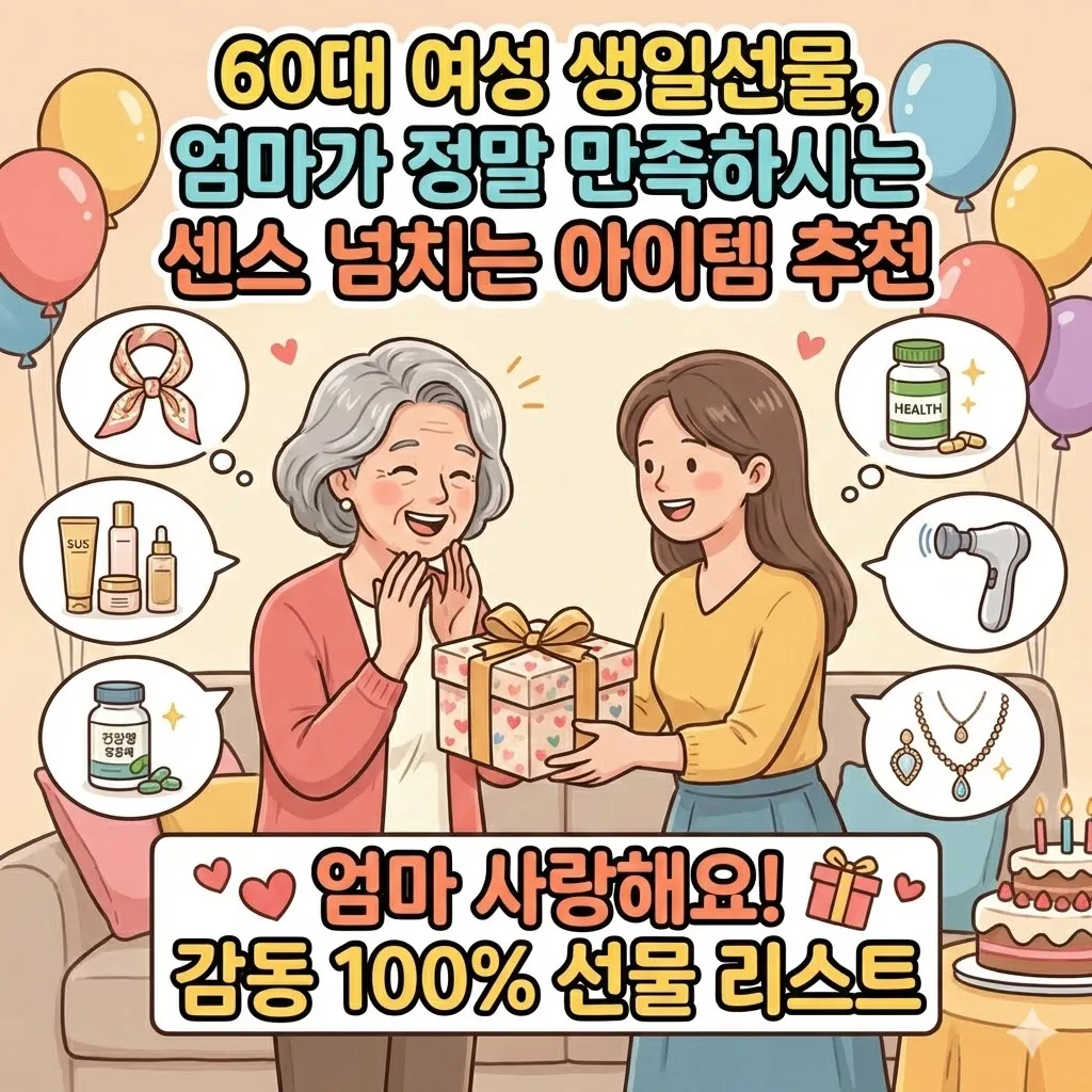 60대 여성 생일선물, 엄마가 정말 만족하시는 센스 넘치는 아이템 추천
