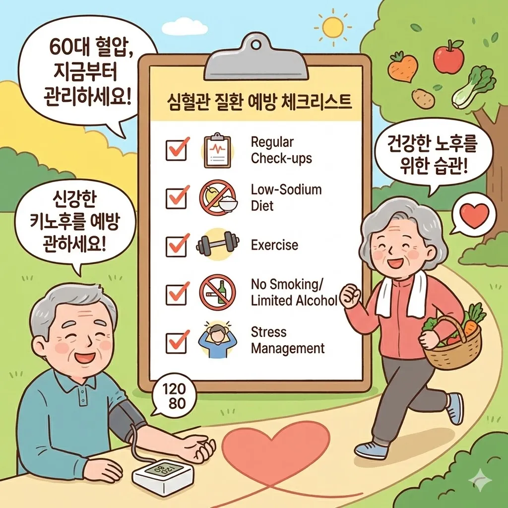 60대 정상 혈압수치와 관리 노하우, 심혈관 질환 예방을 위한 필수 체크리스트