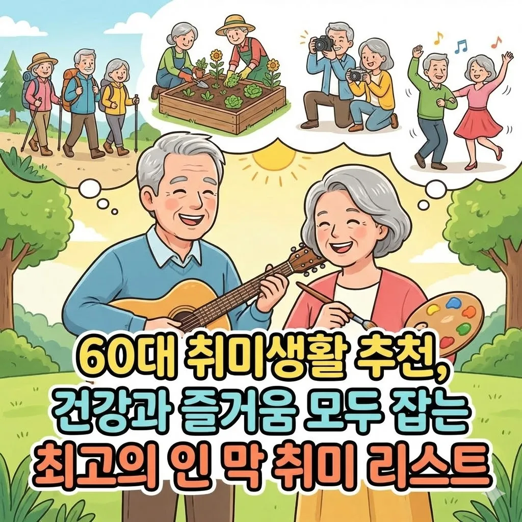 60대 취미생활 추천, 건강과 즐거움 모두 잡는 최고의 인생 2막 취미 리스트