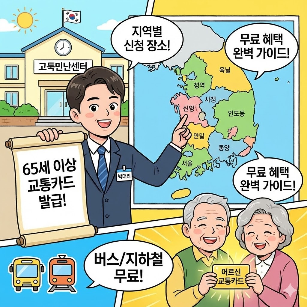 65세 이상 교통카드 발급, 지역별 신청 장소부터 혜택까지 완벽 가이드