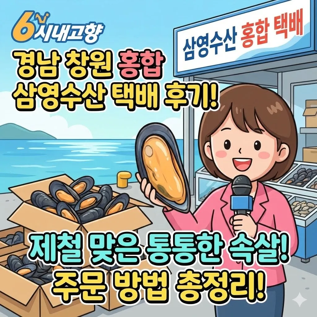6시내고향 경남 창원 홍합 삼영수산 택배 후기! 제철 맞은 통통한 속살과 주문 방법 총정리