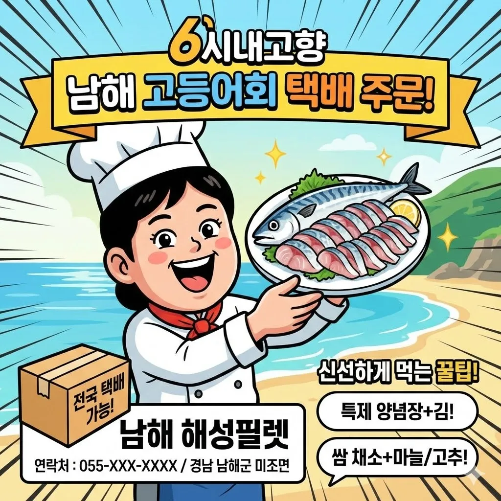 6시내고향 남해 고등어회 택배 주문 및 남해 해성필렛 신선하게 먹는 꿀팁