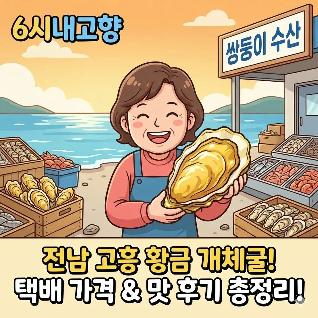 6시내고향 전남 고흥 황금 개체굴 택배 가격 및 신선한 맛 후기 총정리, 쌍둥이 수산