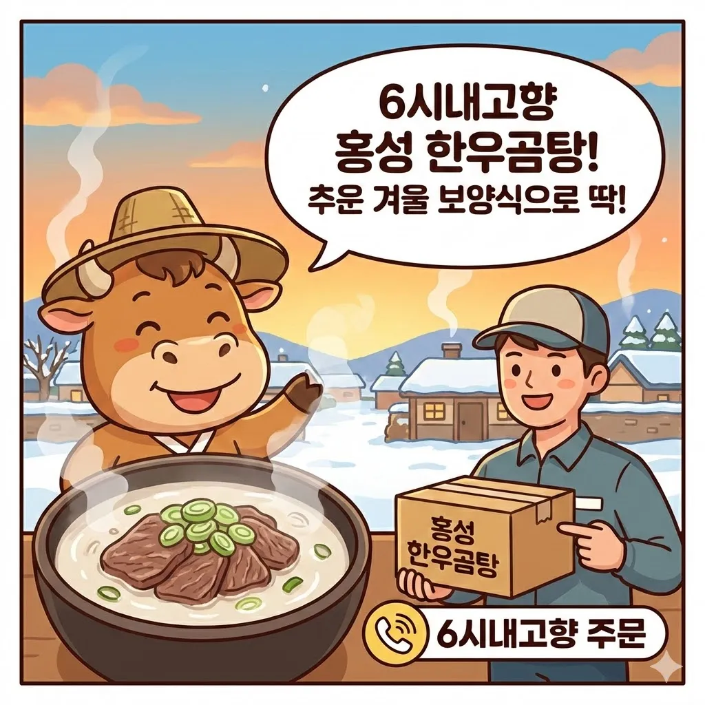 6시내고향 홍성 한우곰탕 홍흥집! 추운 겨울 보양식으로 딱인 홍성 한우의 깊은 풍미, 홍성 한우곰탕 집 위치 정보