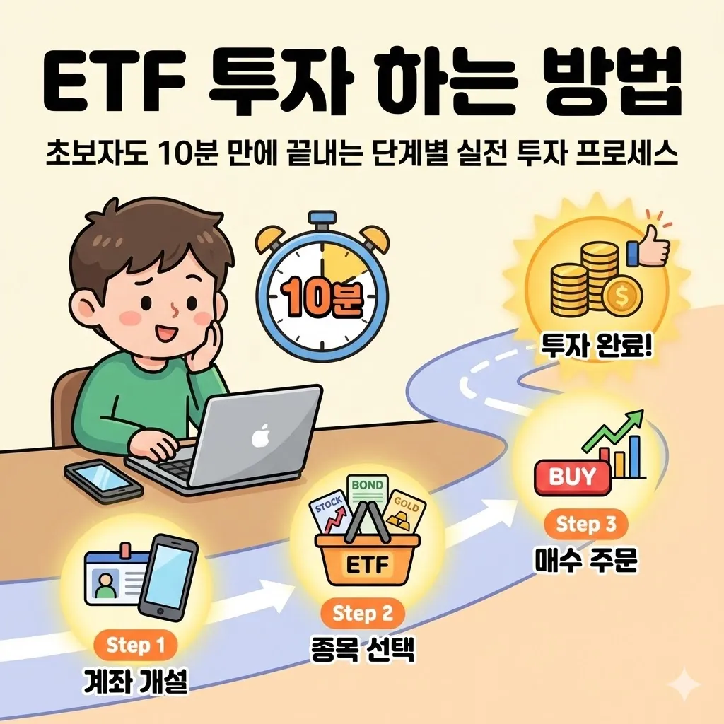 ETF 투자 하는 방법, 초보자도 10분 만에 끝내는 단계별 실전 투자 프로세스