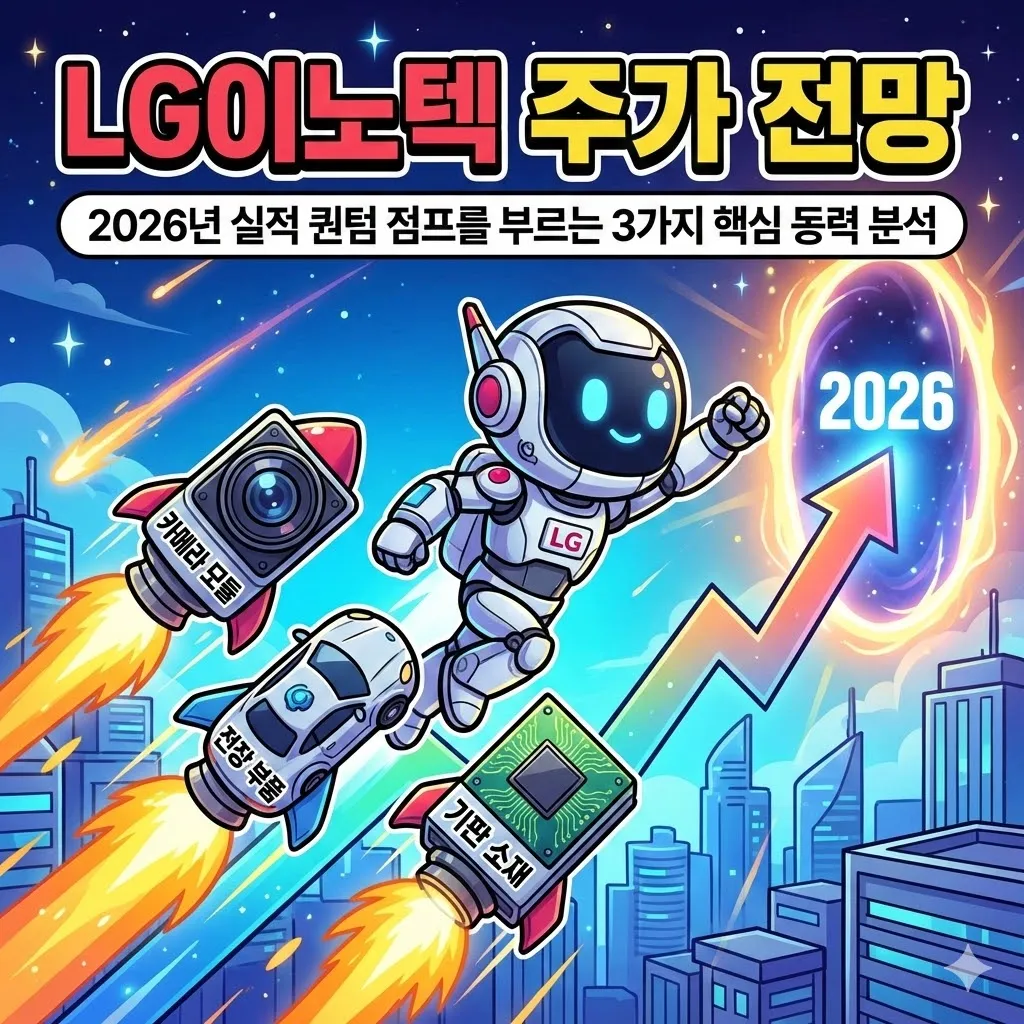 LG이노텍 주가 전망, 2026년 실적 퀀텀 점프를 부르는 3가지 핵심 동력 분석